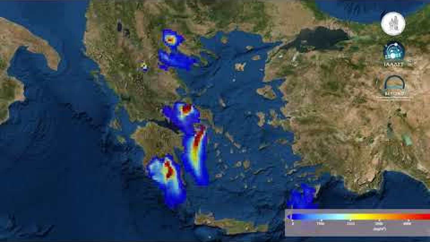 Φωτιές: Η διασπορά καπνού σε όλη την Ελλάδα