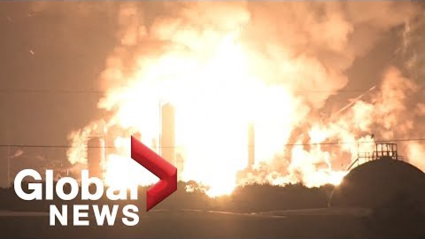 Massive fire and explosions rock Philadelphia oil refinery