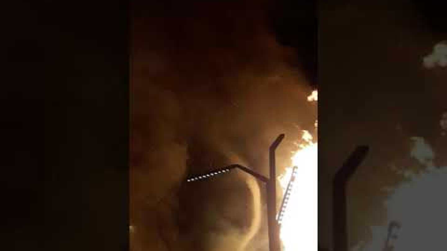 Fire Tornados bon fire Scheveningen 1-1-2019, The Hague, firenado