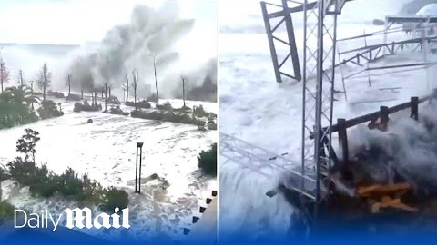 Huge storm wipes out Russian defences in Crimea as trenches and firing positions are destroyed