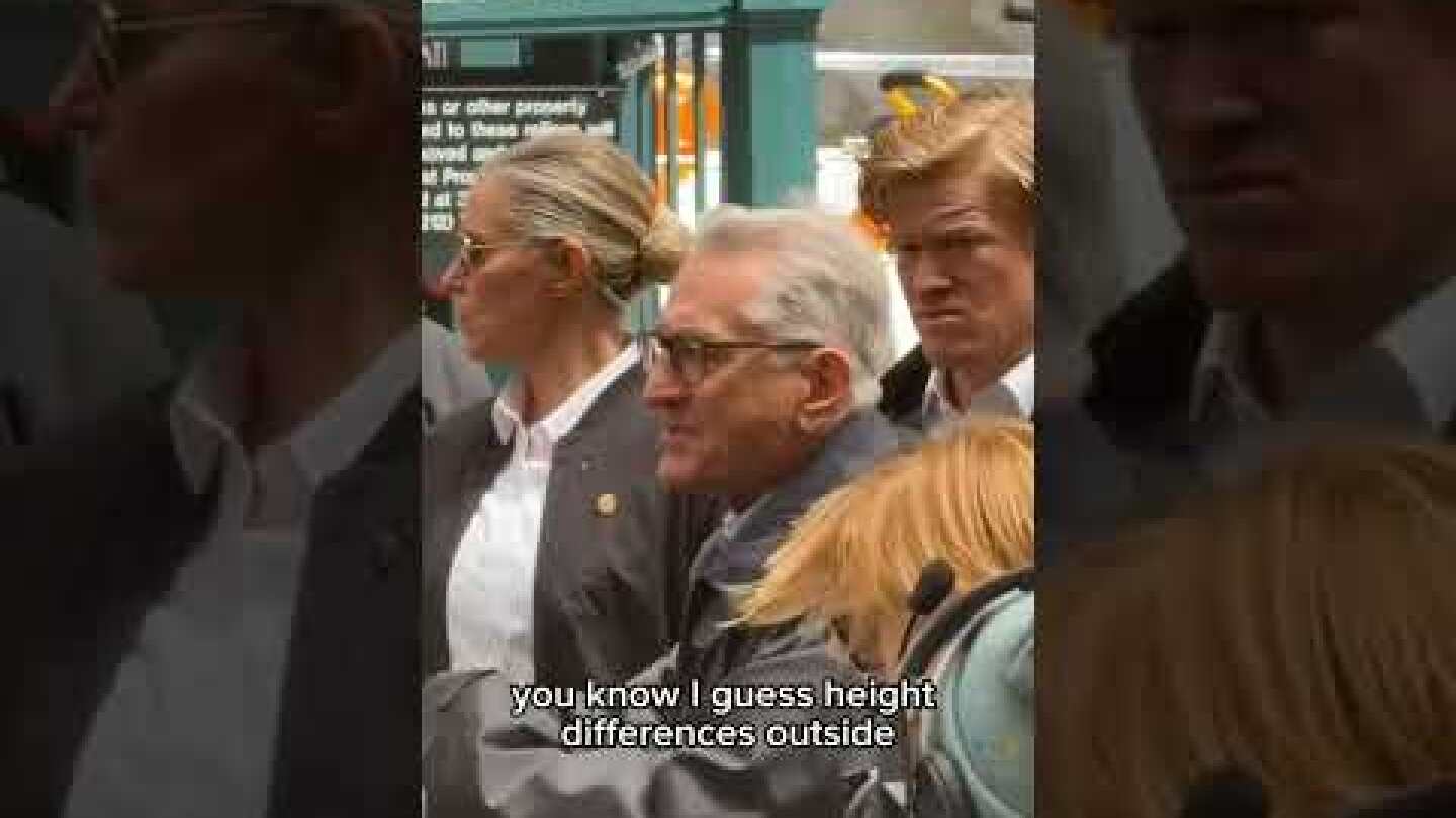 "This is not a movie! This is Real!" Robert De Niro was filmed in New York yelling,