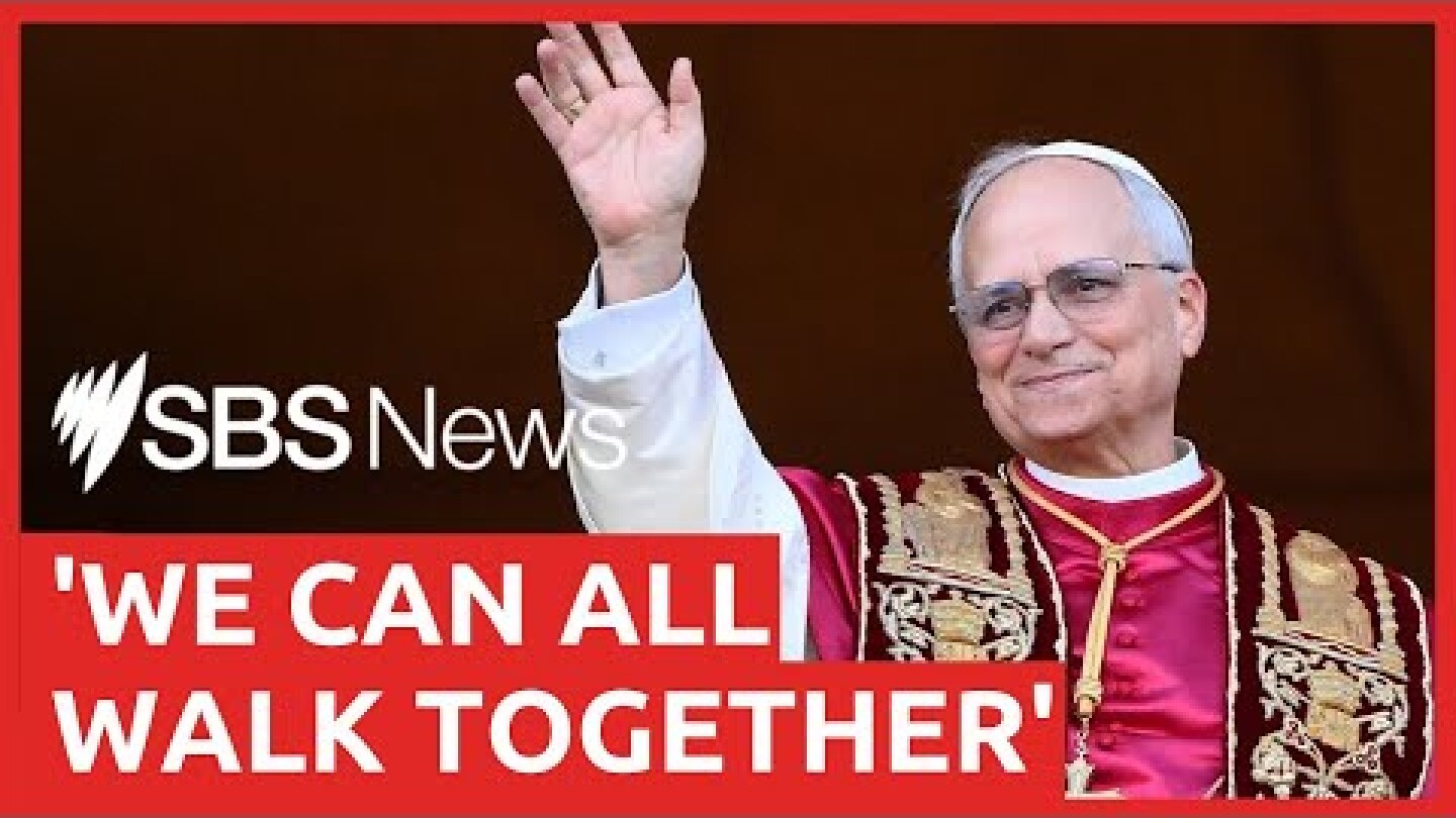 Pope Leo XIV delivers first speech