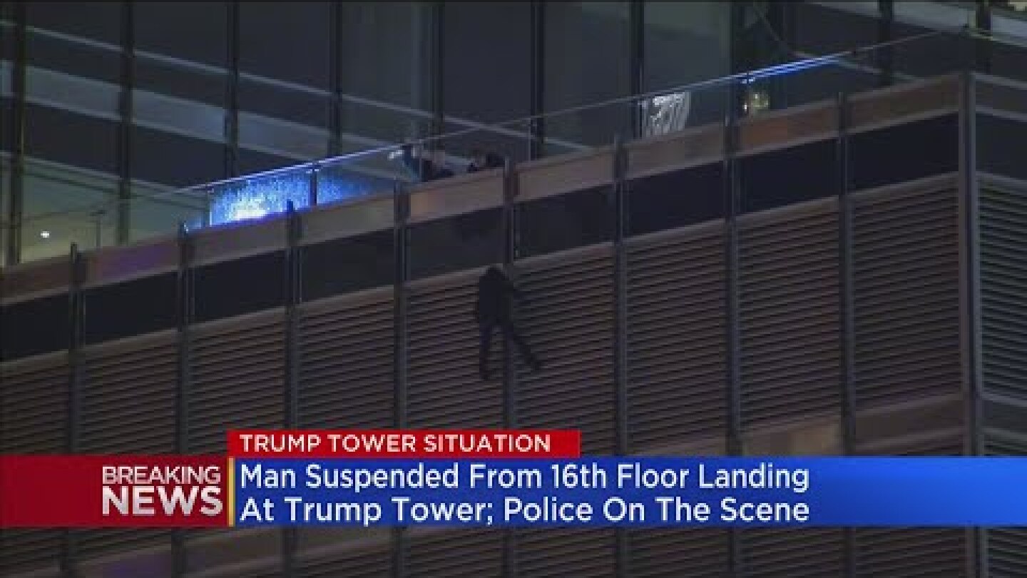Man Dangles From Trump Tower, Threatens Suicide