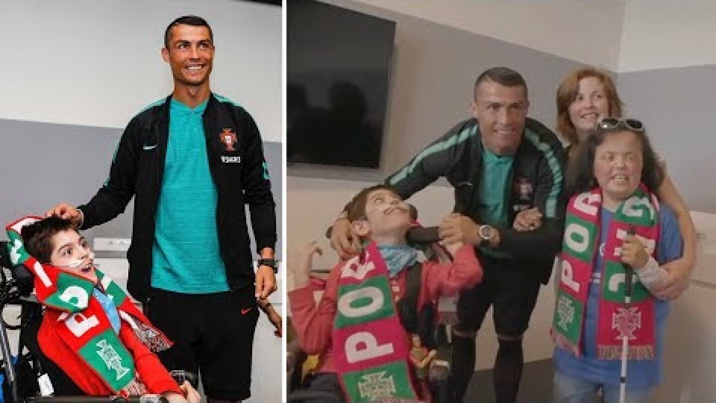 Cristiano Ronaldo fulfilled two children's dreams