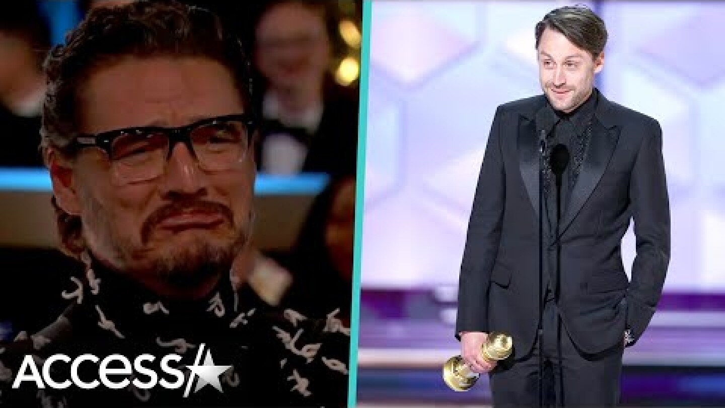 Kieran Culkin Jokingly Tells Pedro Pascal To ‘Suck It’ In Golden Globes Speech