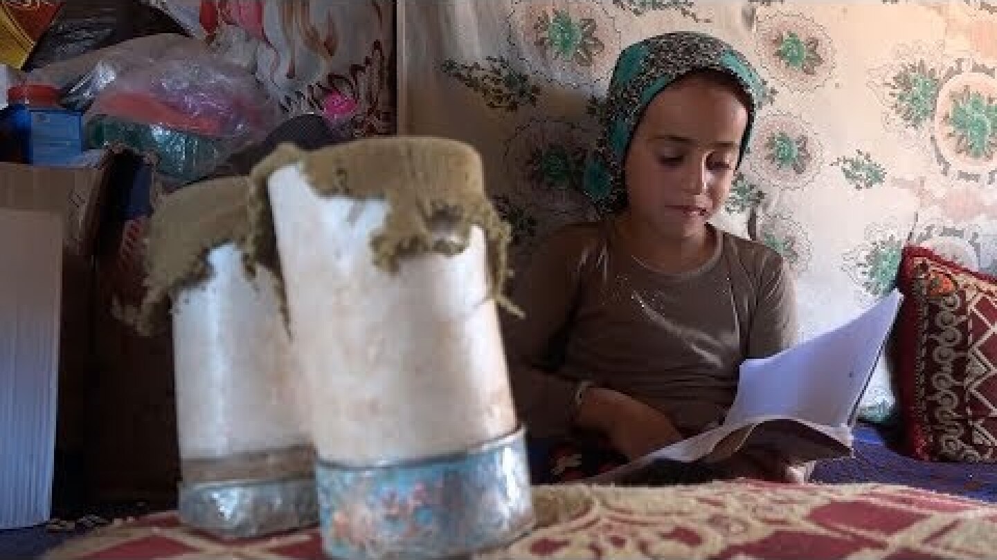 The eight-year-old refugee with PVC piping and sardine tins for legs | ITV News