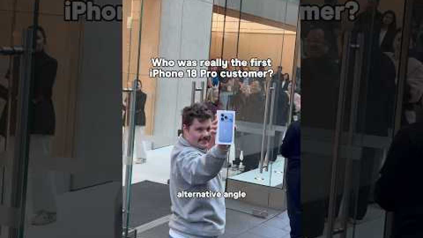 Who was really the first iPhone 18 Pro customer?