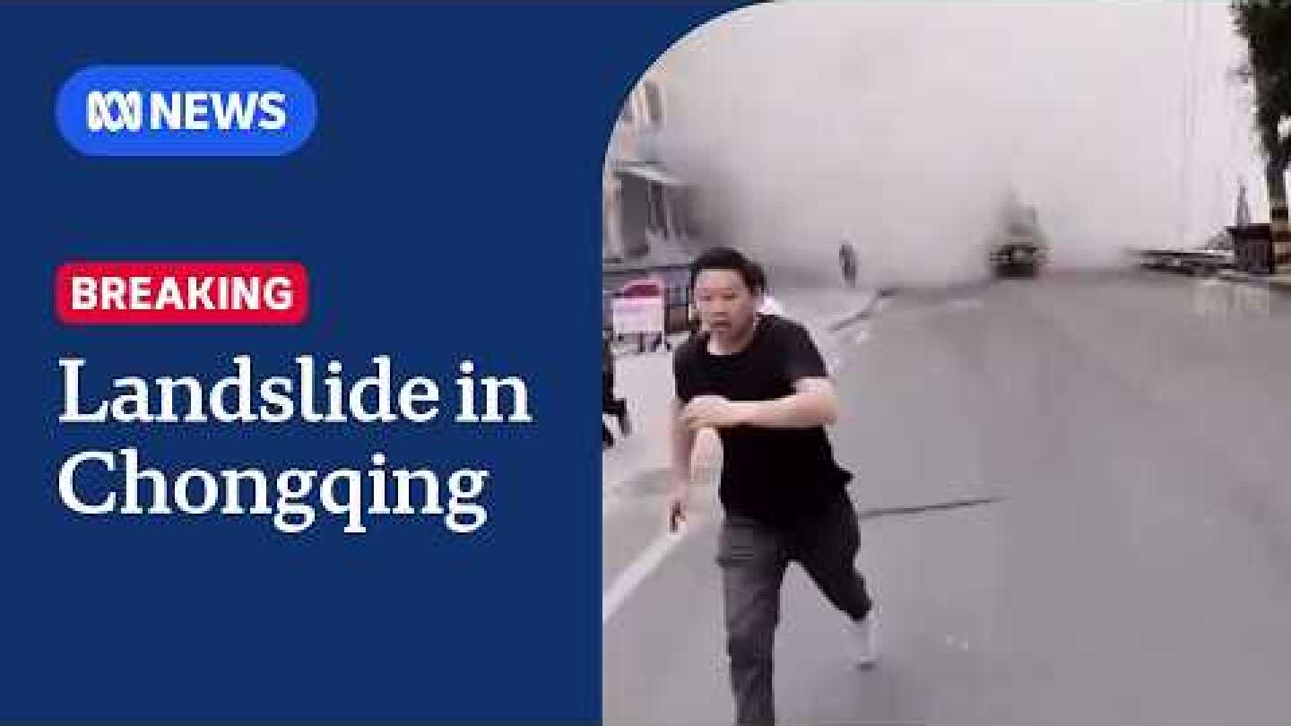 China landslide destroys buildings and traps people beneath rubble | ABC NEWS