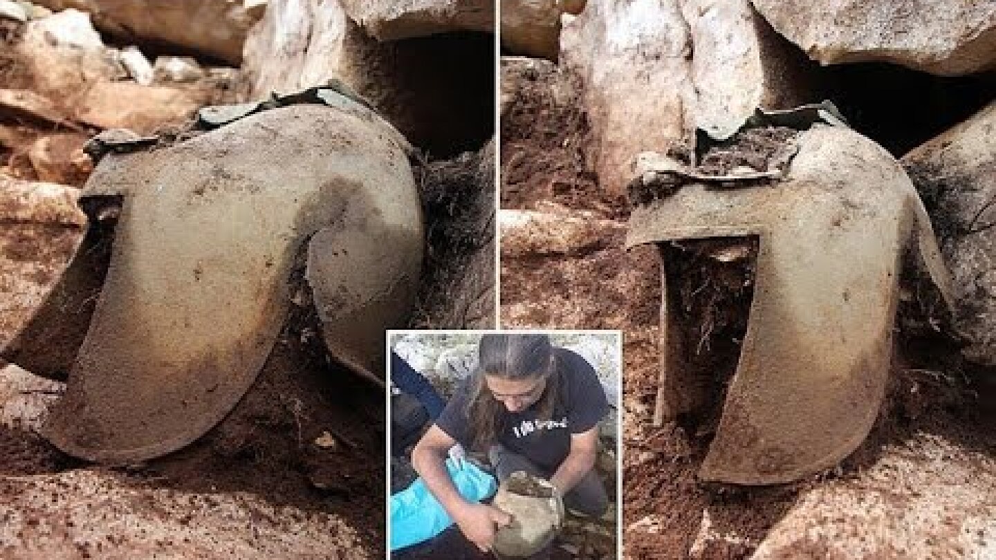 Greek helmet found buried with warrior who died some 2,000 years ago