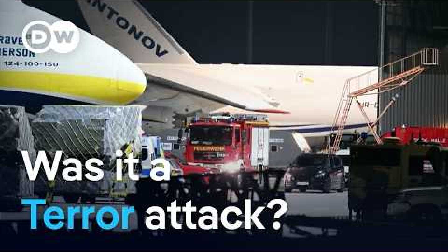 Explosive drone found near Ukrainian cargo plane at German airport | DW News