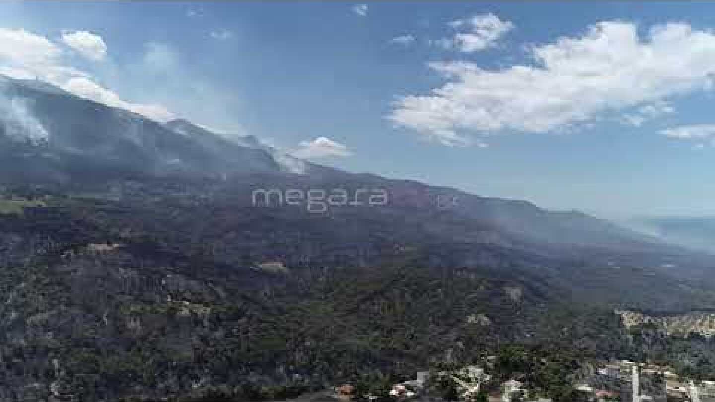 Γεράνεια Όρη Μετά την Πυρκαγιά στις 21/5/2021