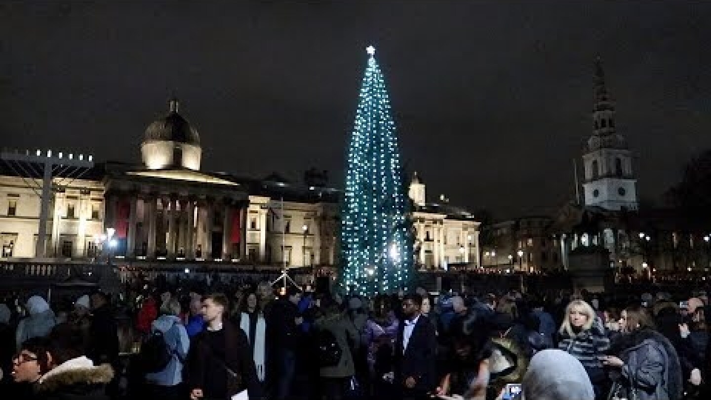 Trafalgar Square Christmas Tree Lighting Ceremony 2018