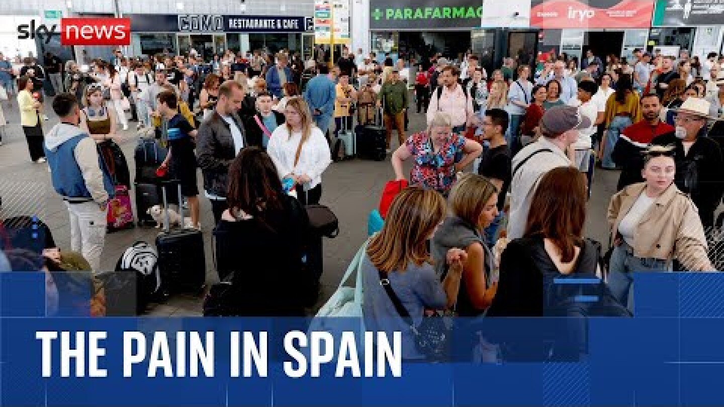 Blackout chaos in Spain with power off to almost the whole of the country