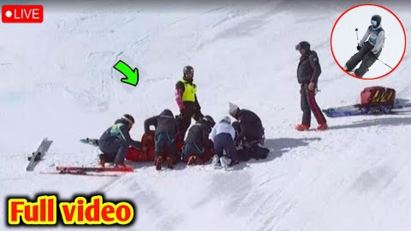 Finley Melville Ives Crash  | PRAY FOR FINLEY 🙏 Shocking Fall in Men’s Freeski Halfpipe Run 2 🎿😢