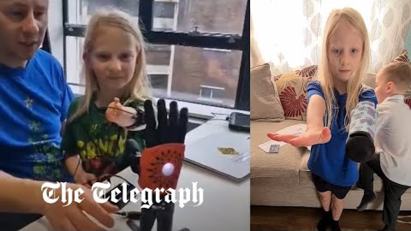 Six-year-old girl born with no fingers set to be the youngest in the UK fitted with a bionic arm