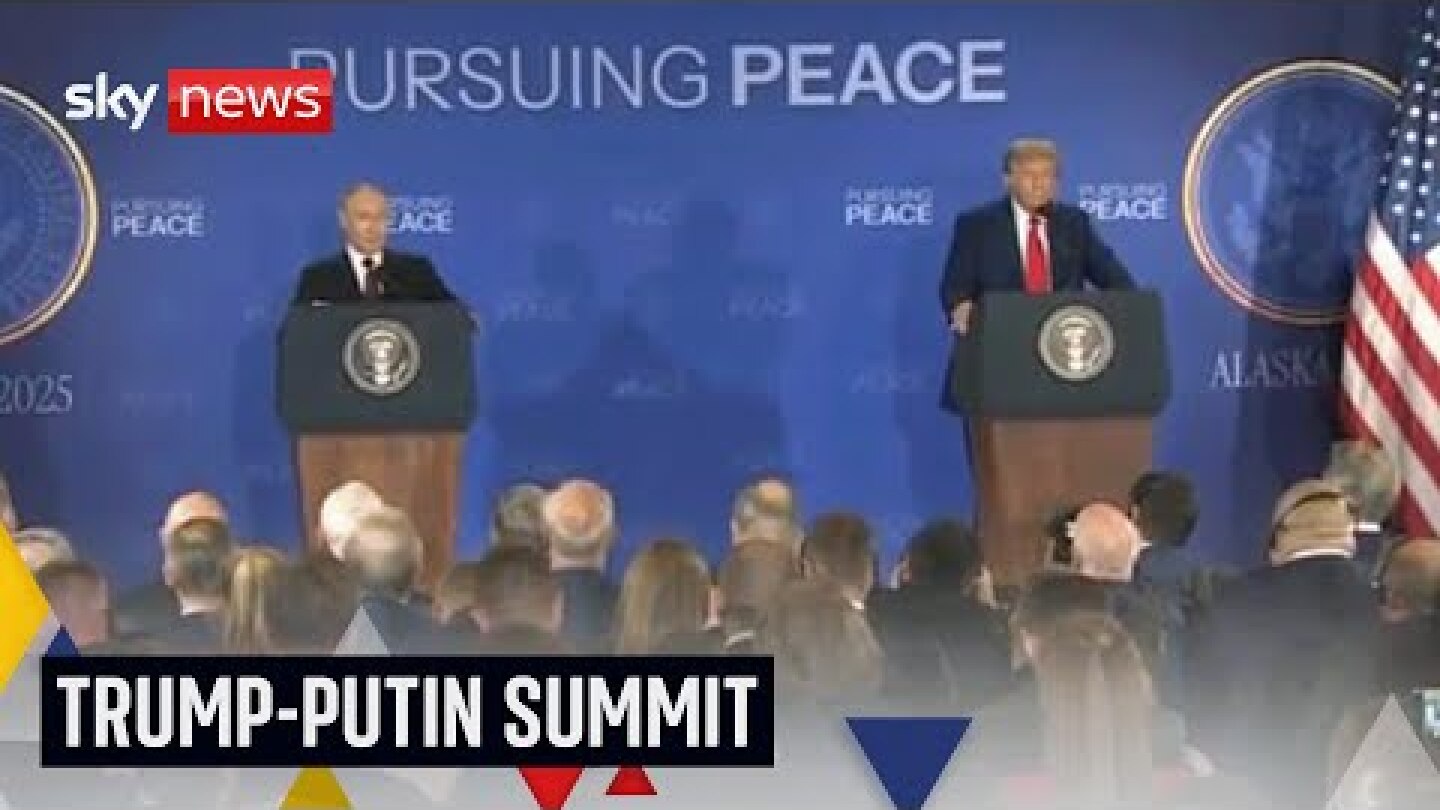 Trump and Putin's full news conference following Alaska summit
