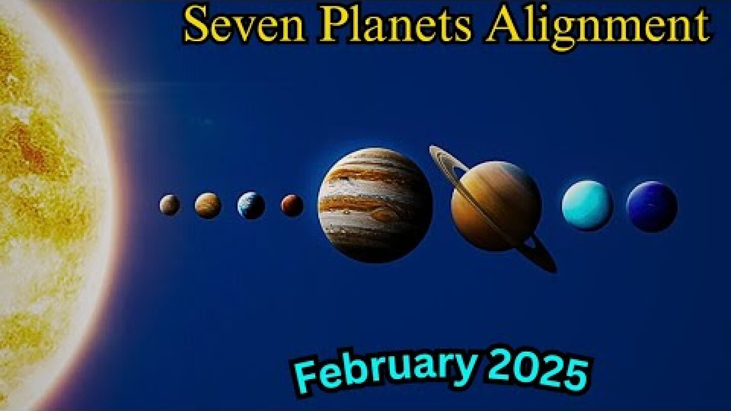 Seven Planets Alignment - How to see planets parade on February 2025