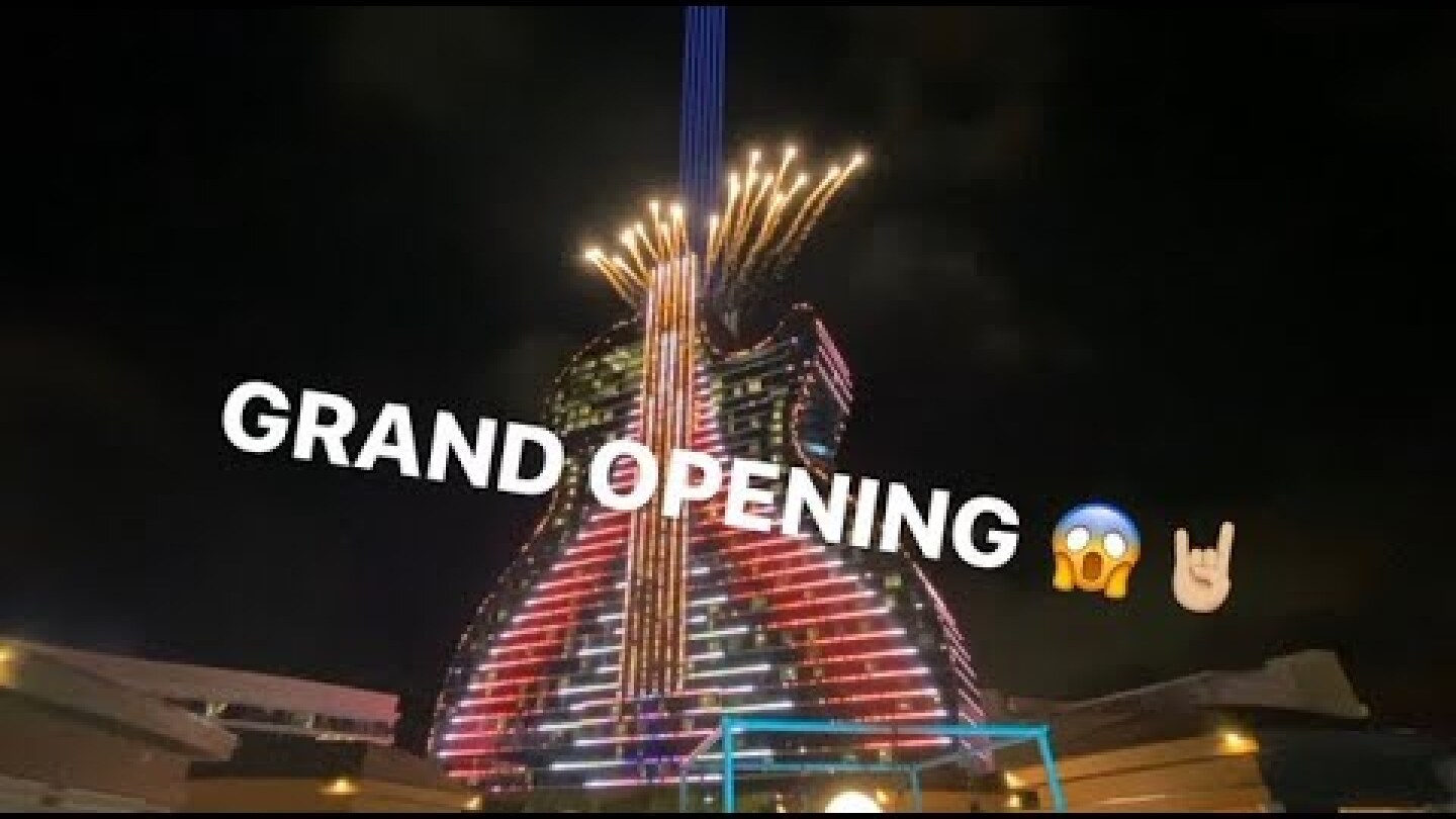 I went to Hard Rock’s Guitar Hotel grand opening