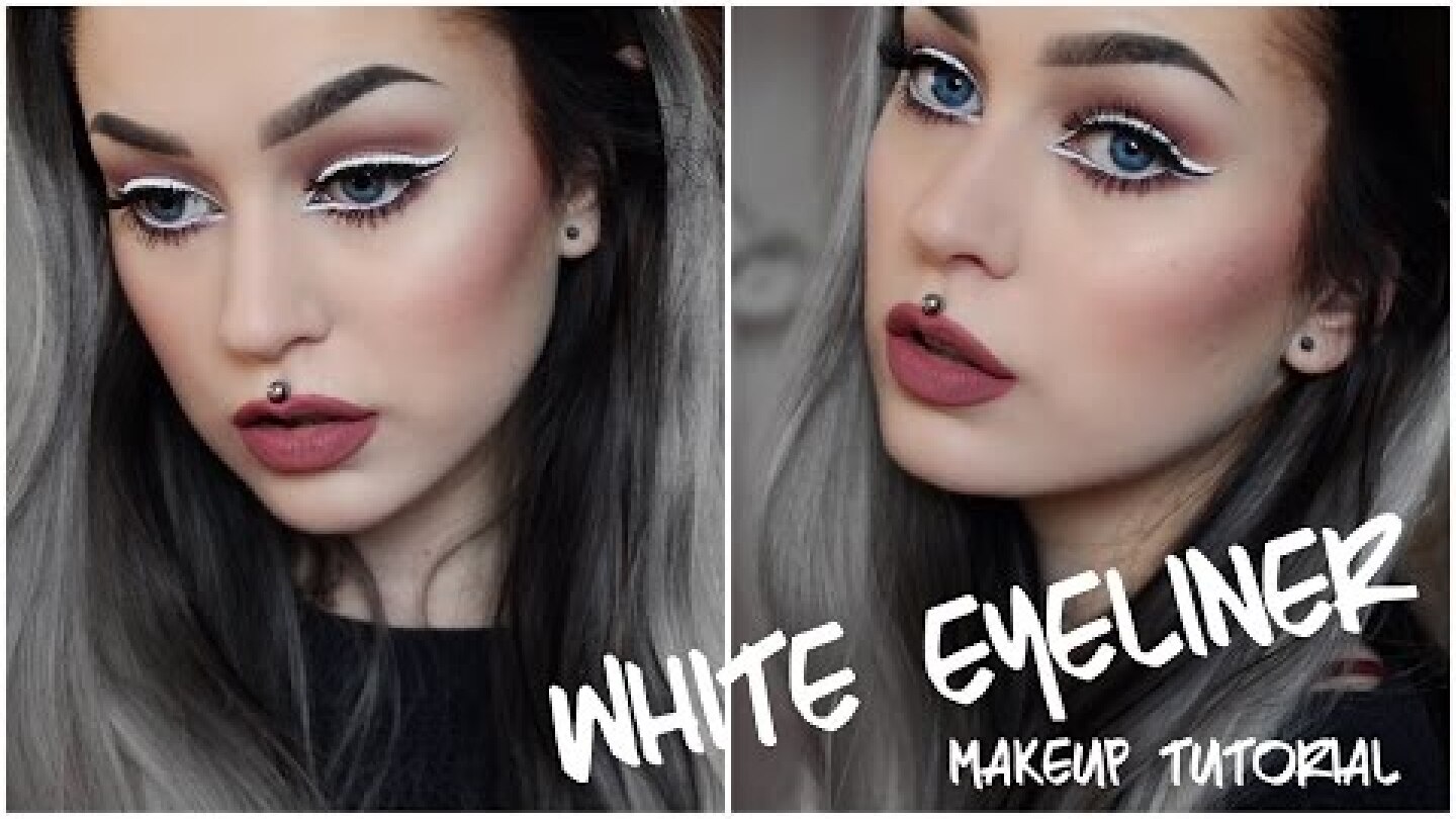 White Eyeliner Makeup Tutorial | Evelina Forsell