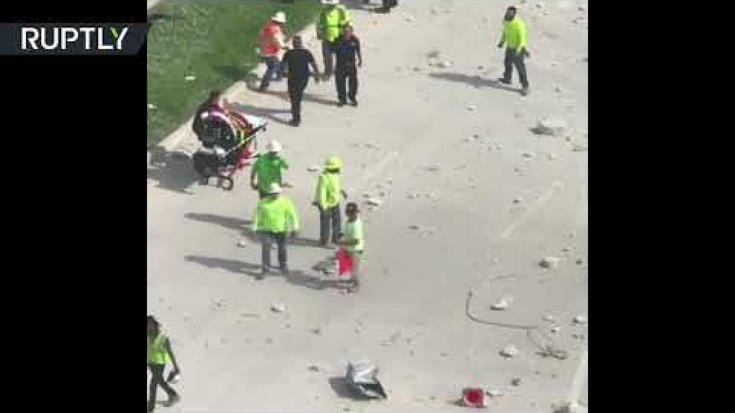 Aftermath of Miami house demolition that seriously injured a person