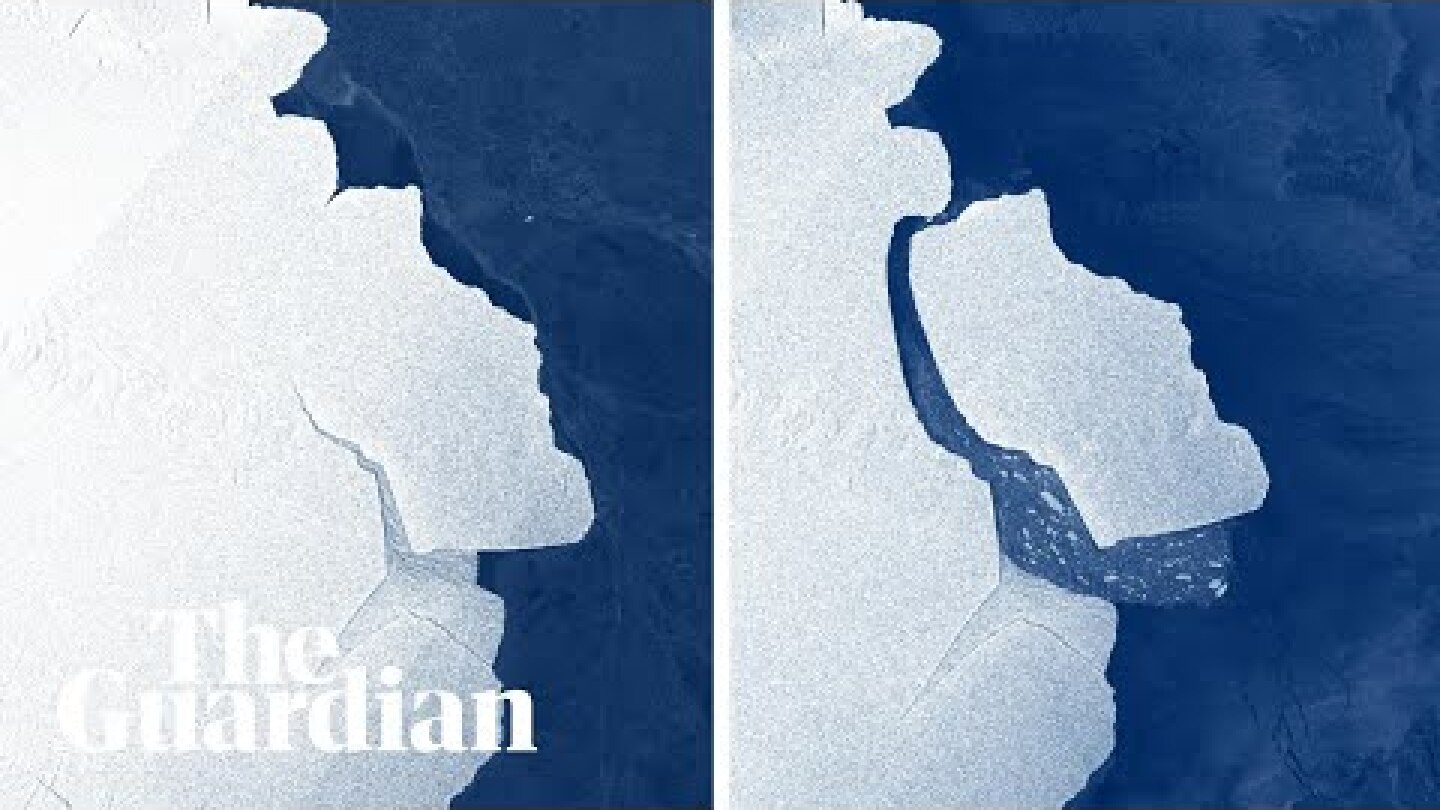 City-sized iceberg separates from Antarctic ice shelf