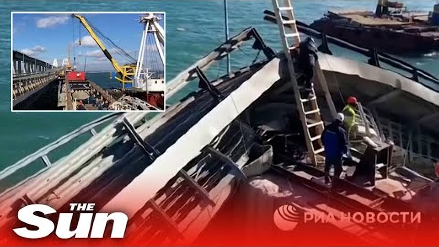 Repairs underway on Kerch bridge damaged by explosions in Crimea