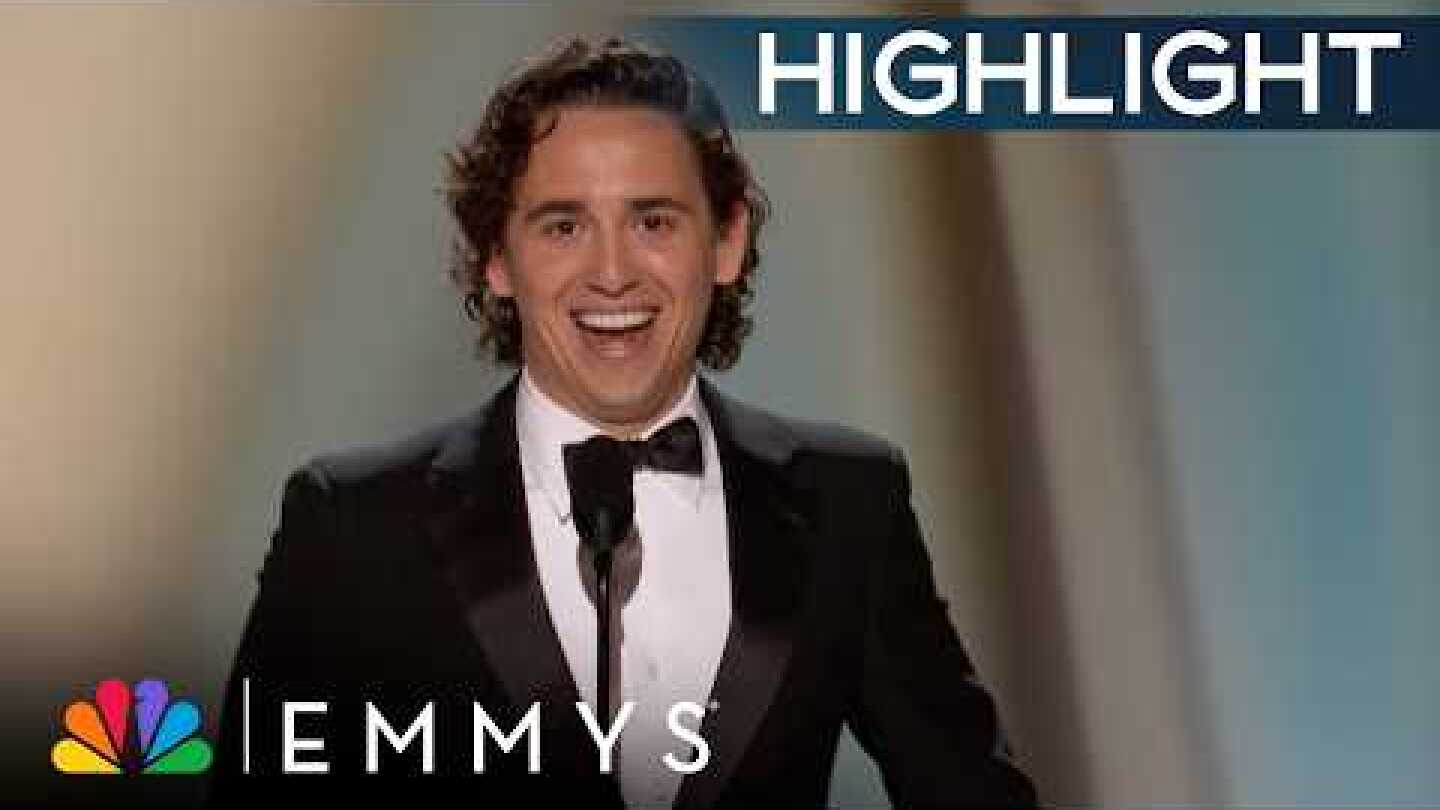 Marcello Hernández Totally Plays It Cool With Zendaya | 78th Emmy Awards | NBC