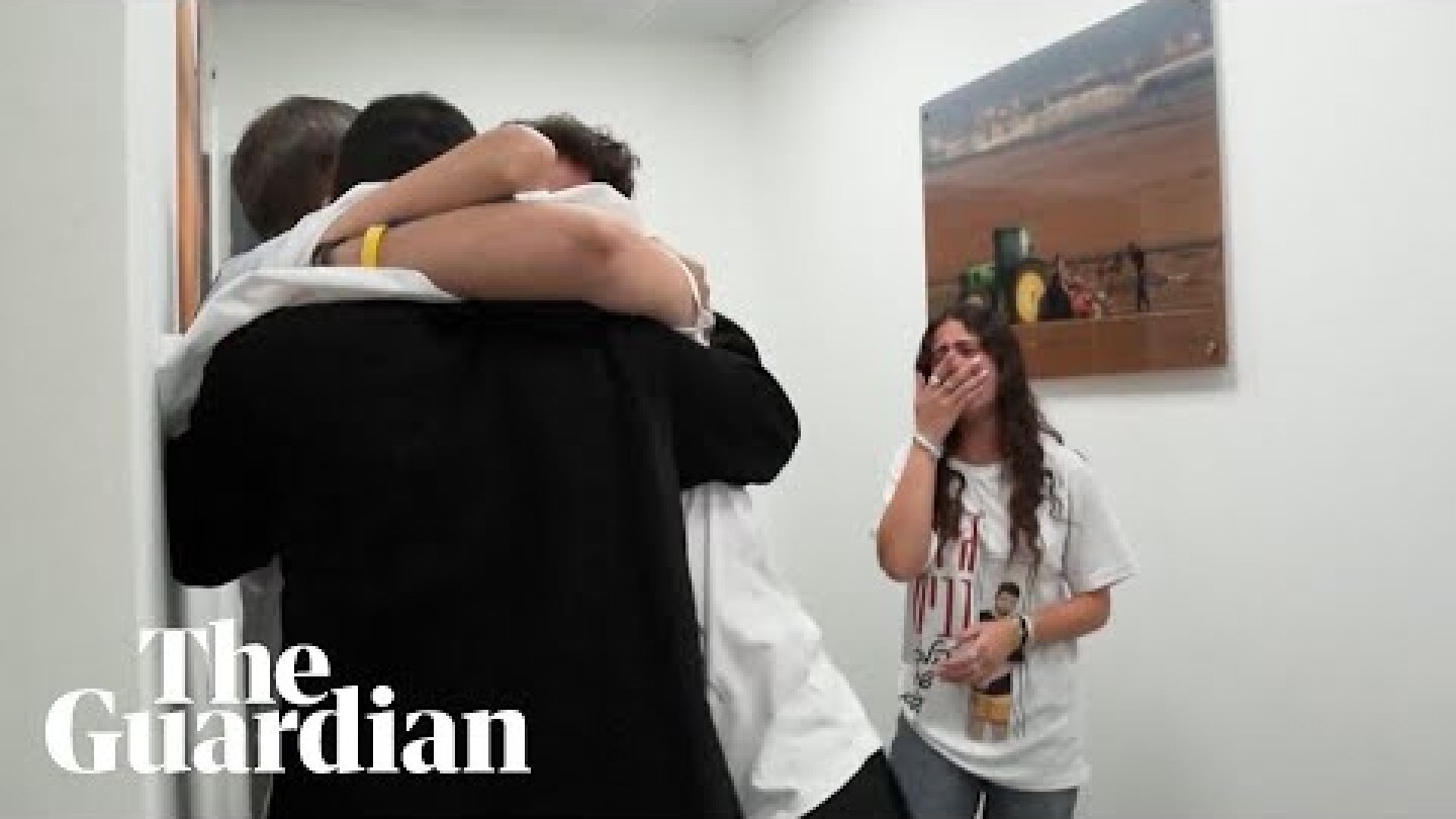 Freed Israeli hostages reunite with families in tearful reunion