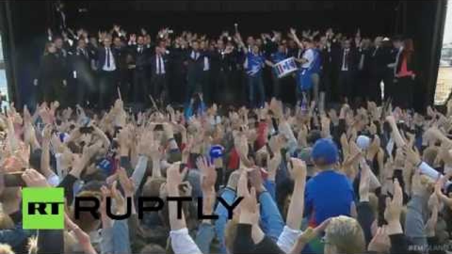 Iceland performs ultimate 'Viking war chant', throws epic homecoming party for Euro 2016 team