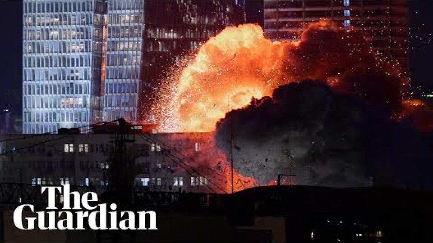 Explosions heard in Tel Aviv as Iran launches retaliatory missiles at Israel