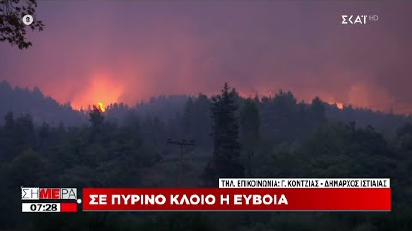 Πυρκαγιές Εύβοιας-Δήμαρχος Ιστιαίας σε ΣΚΑΪ: Ο δήμος περιμένει να ζήσει το ολοκαύτωμα του