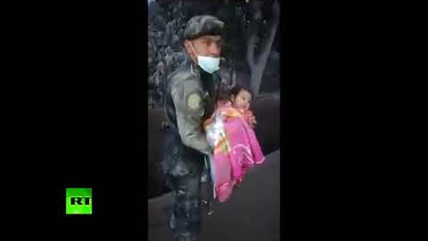 Dramatic moment: Baby rescued from wreckage & ash after Fuego volcano eruption