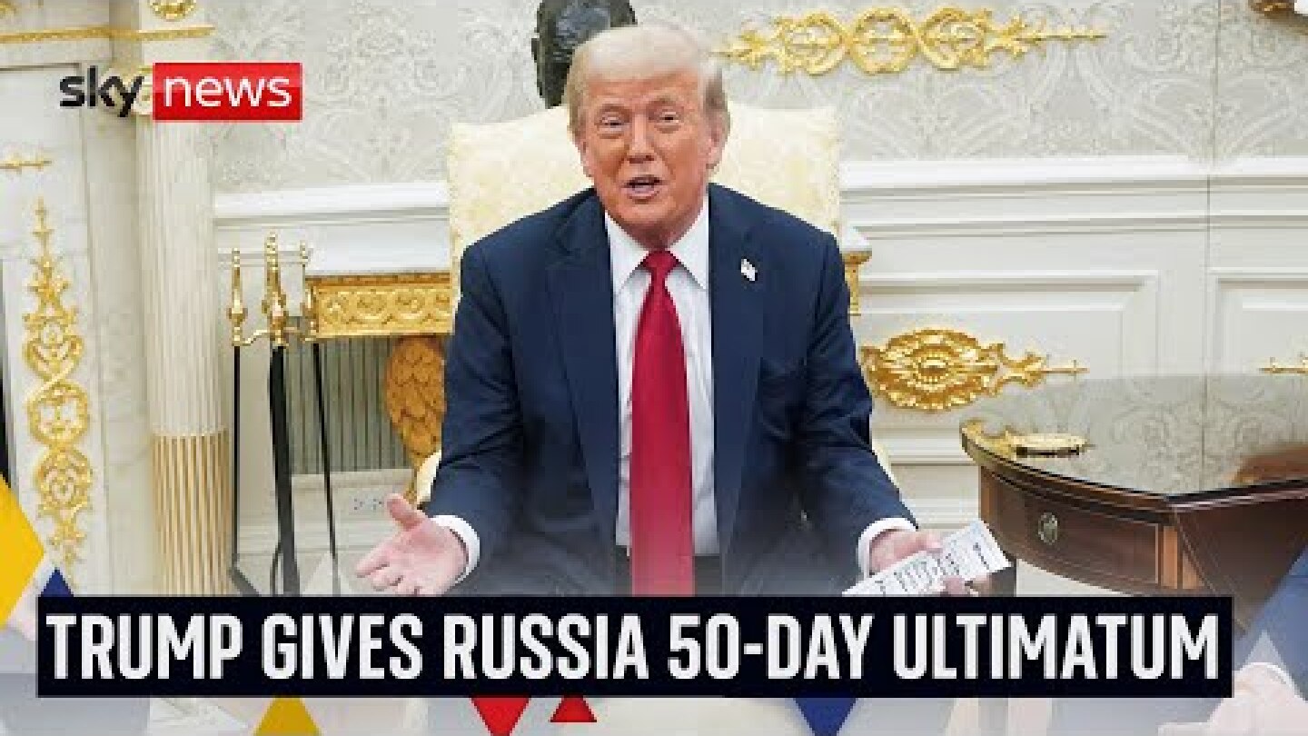 Trump announces weapons deal with NATO to help Ukraine - as he gives Putin 50-day ultimatum