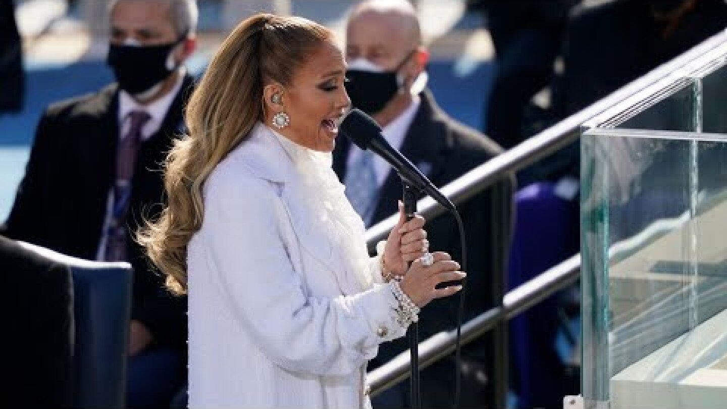 Jennifer Lopez sings This Land is Your Land at Biden Inauguration