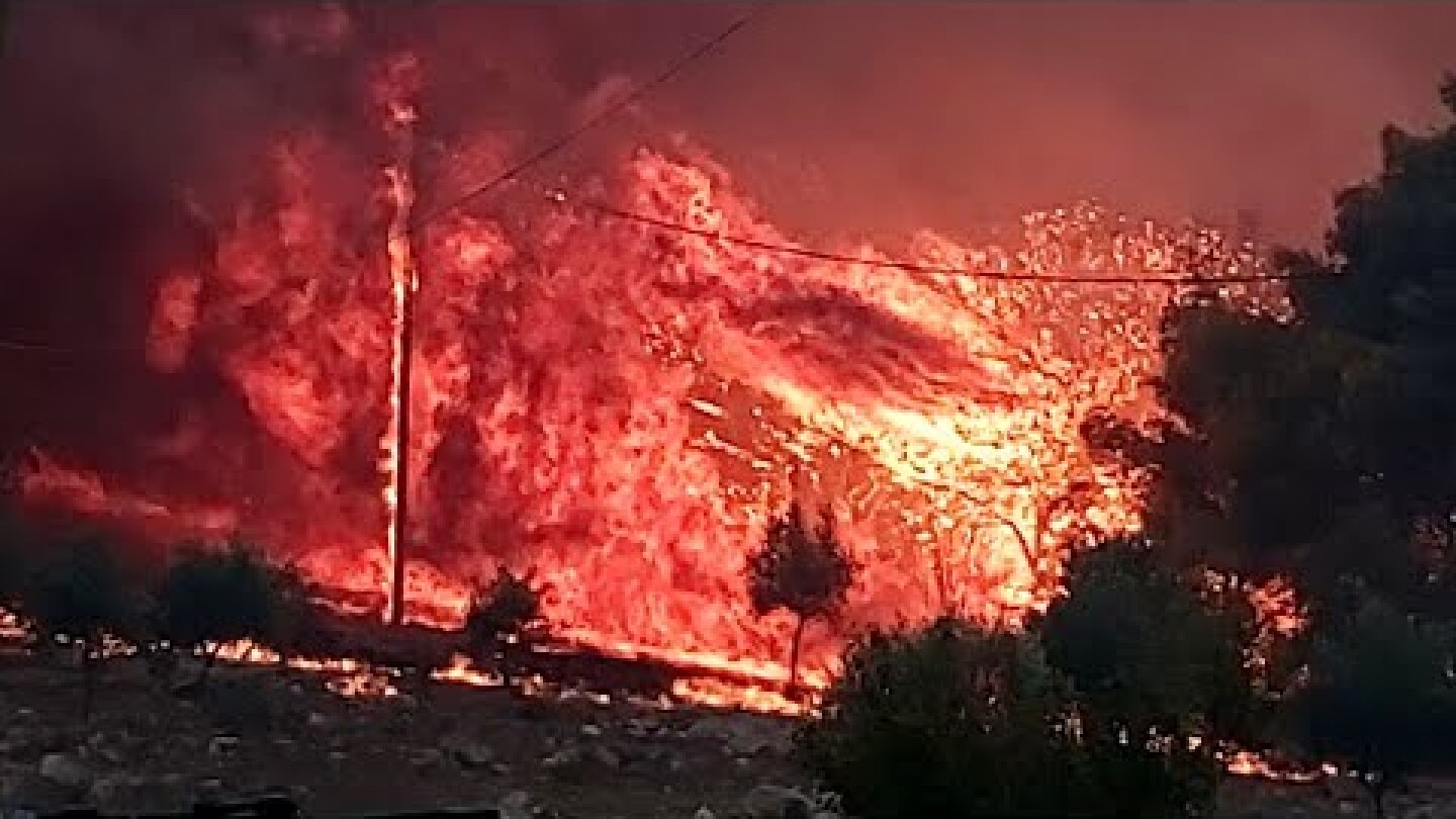 Ζάκυνθος | Η εξέλιξη της φωτιάς... λεπτό προς λεπτό