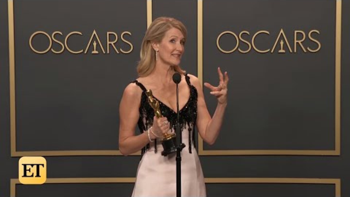 Laura Dern Wins Best Supporting Actress For Marriage Story | Oscars 2020 Full Backstage Interview