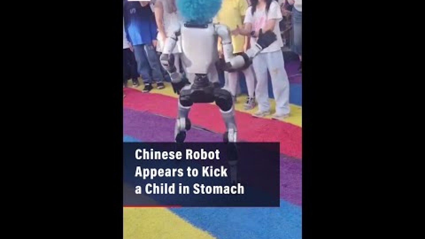 Chinese Robot Appears to Kick a Child in Stomach