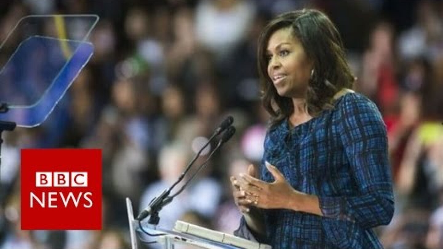Michelle Obama takes on Donald Trump - BBC News