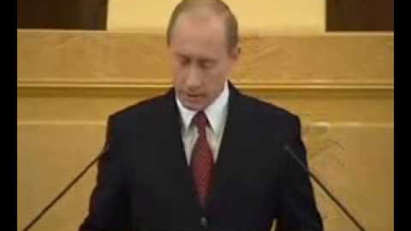 Putin: "collapse of the Soviet Union was a major geopolitical disaster of the century" (Eng 2005)