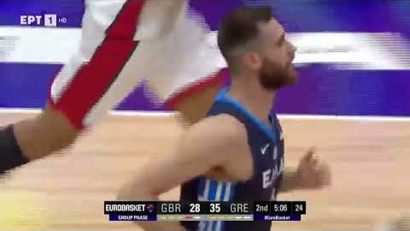 Μ. Βρετανία - Ελλάδα | Άχαστος στον αέρα ο Παπαγιάννης με φοβερό κάρφωμα | 05/09/2022 | ΕΡΤ