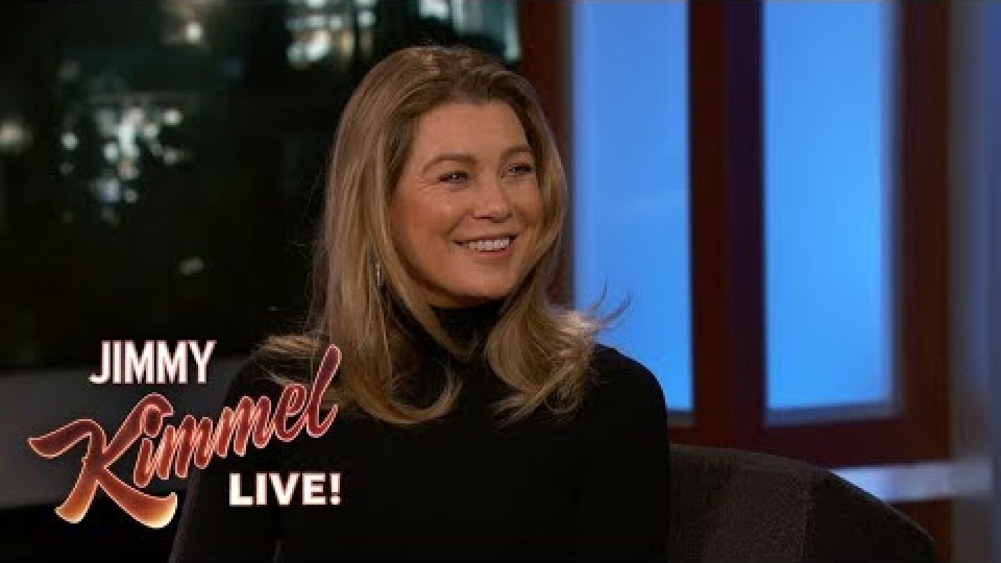 Jimmy Kimmel Quizzes Ellen Pompeo on Grey's Anatomy