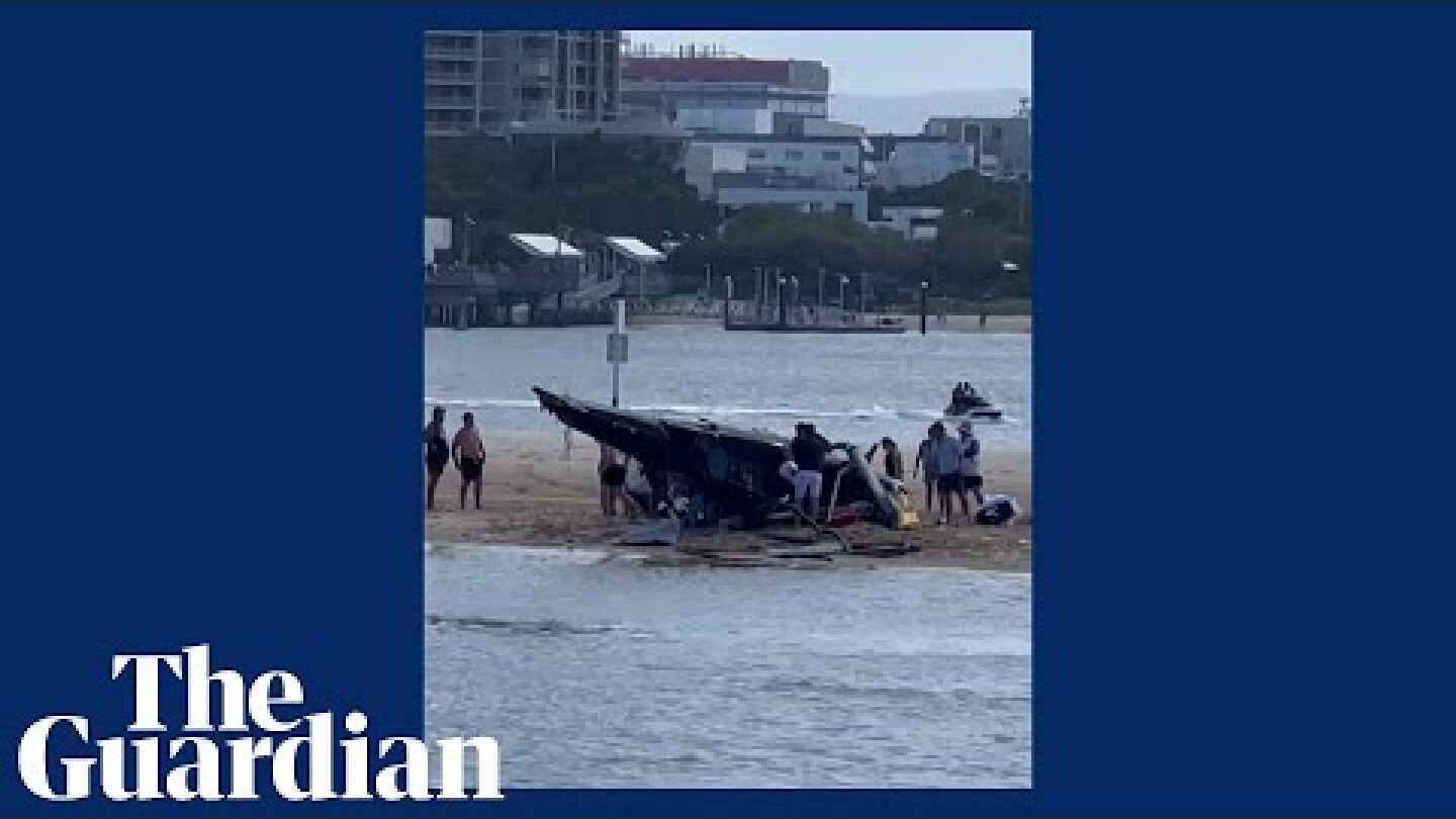 Australia: footage shows aftermath of fatal helicopter crash on the Gold Coast