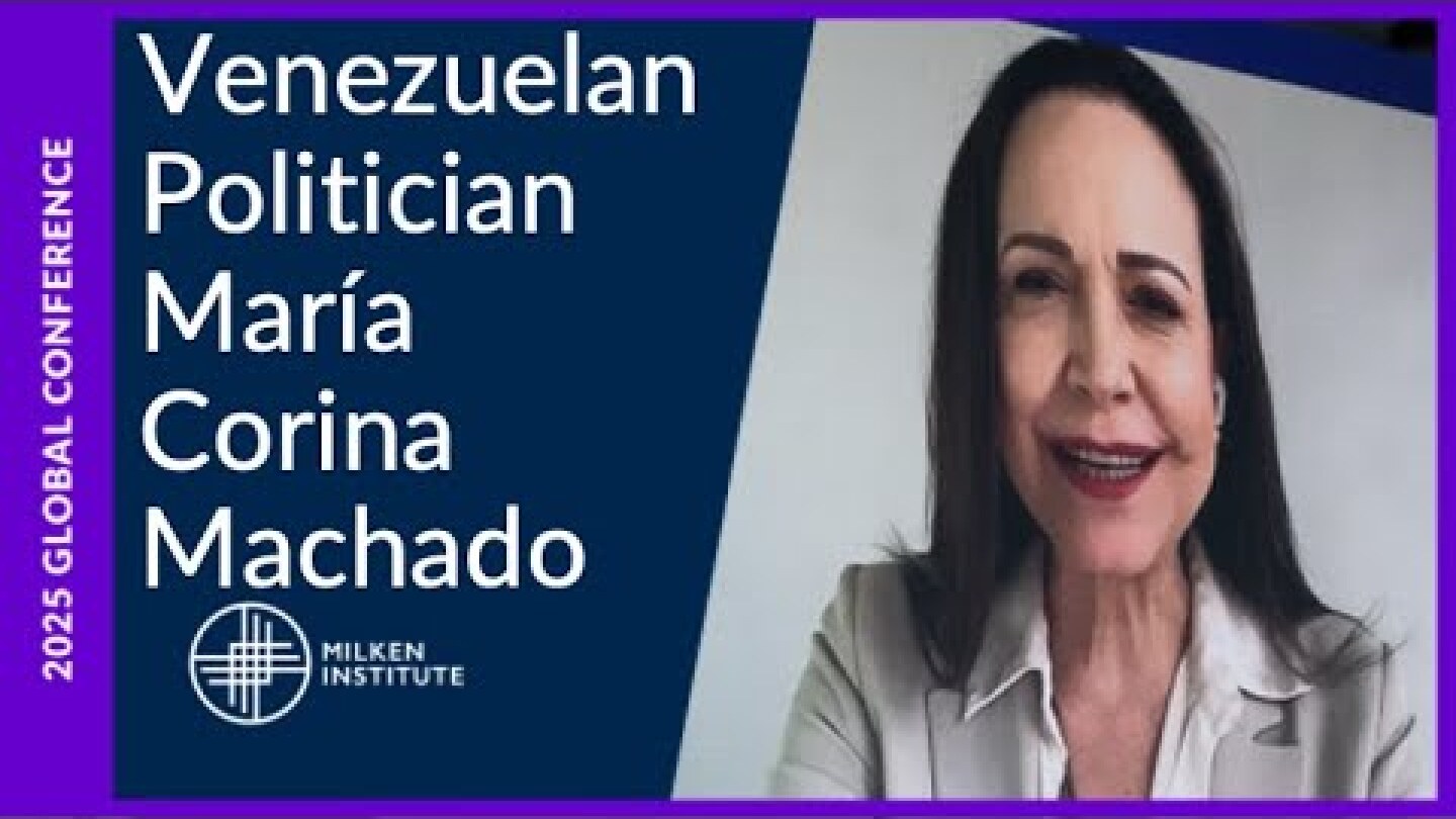 Conversation with Venezuelan Democratic Movement Leader María Corina Machado | Global Conference