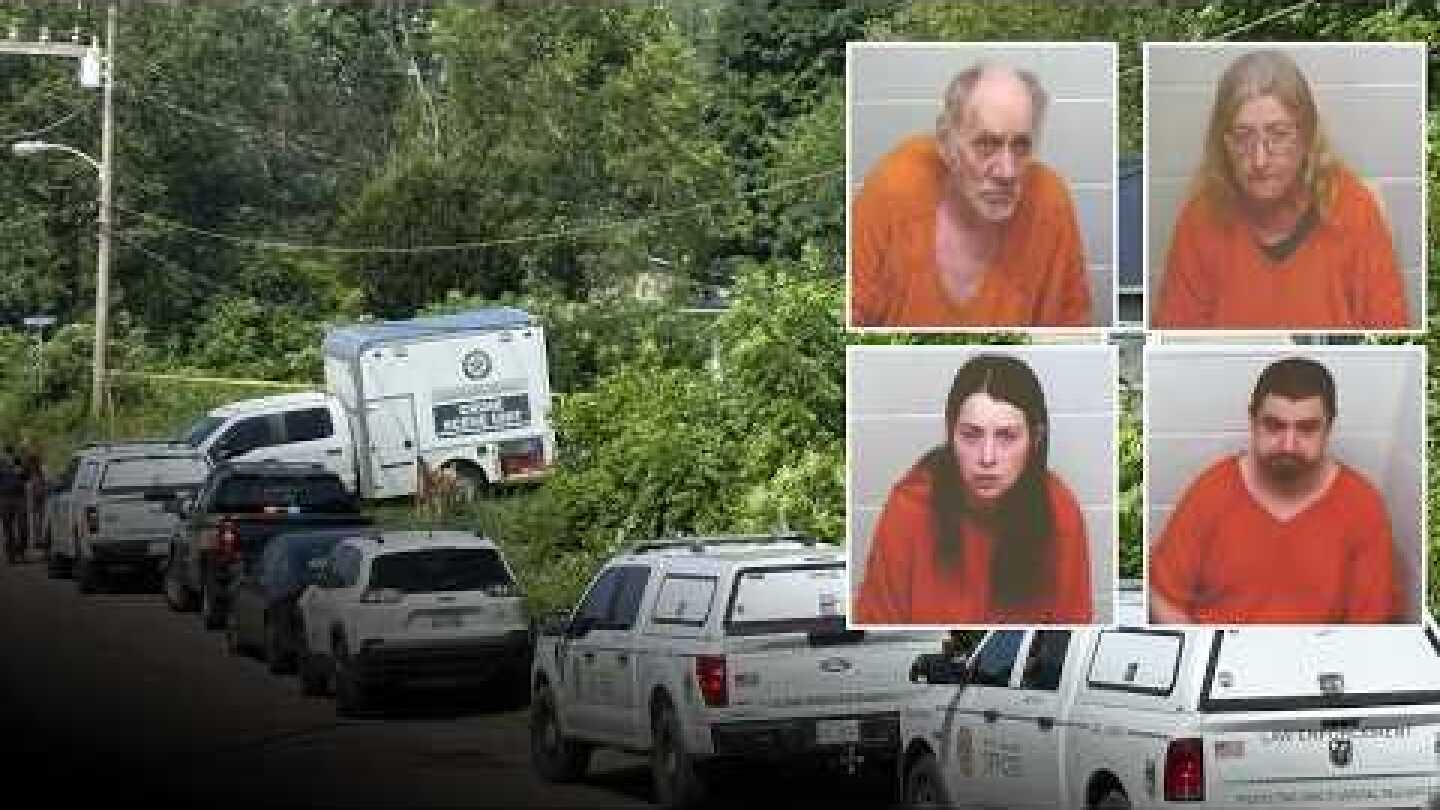 Officials hold news conference after four people arrested, 16 children rescued from Ohio home