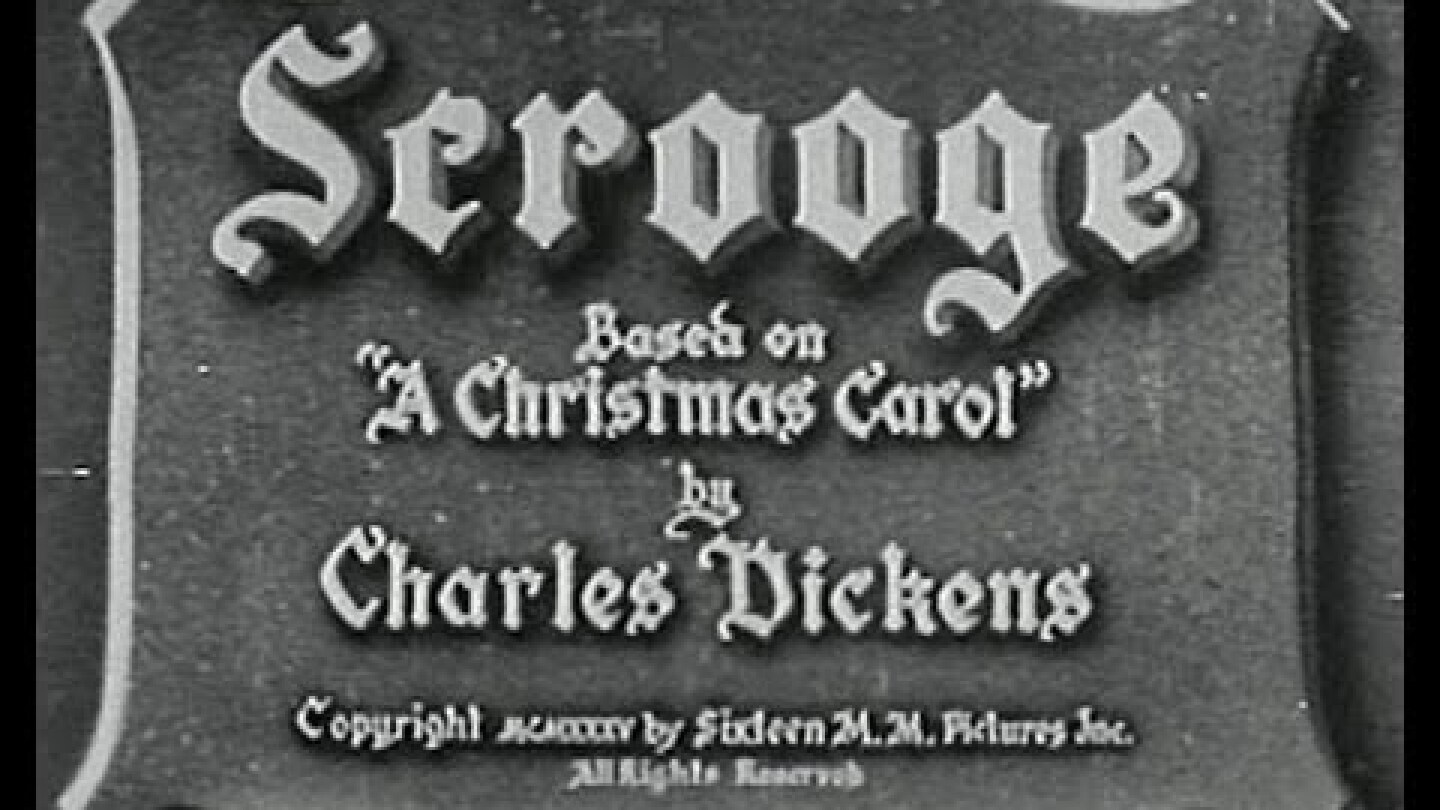 SCROOGE (1935) - Full Movie - Captioned