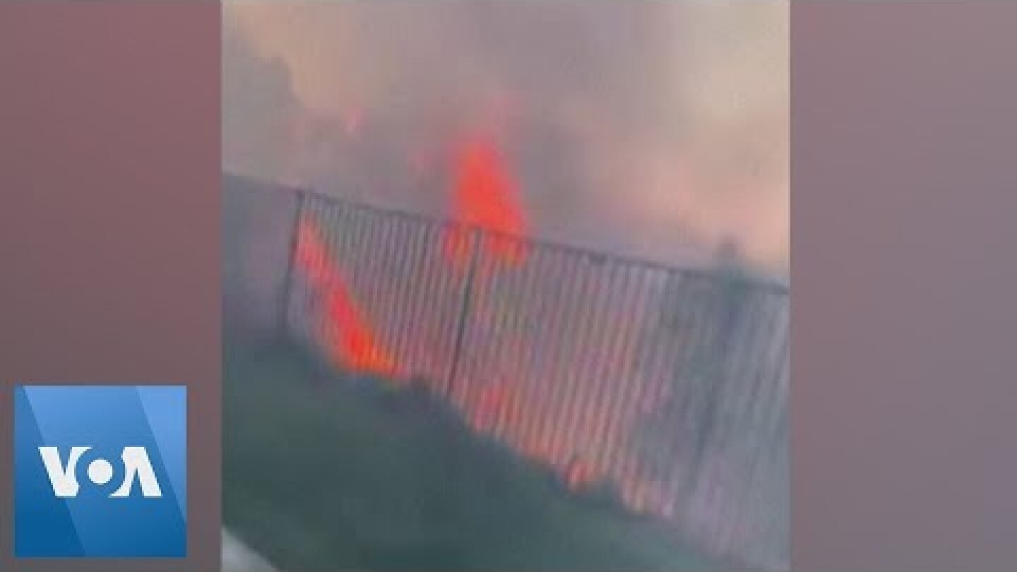 California Resident Fights Wildfire Near Backyard