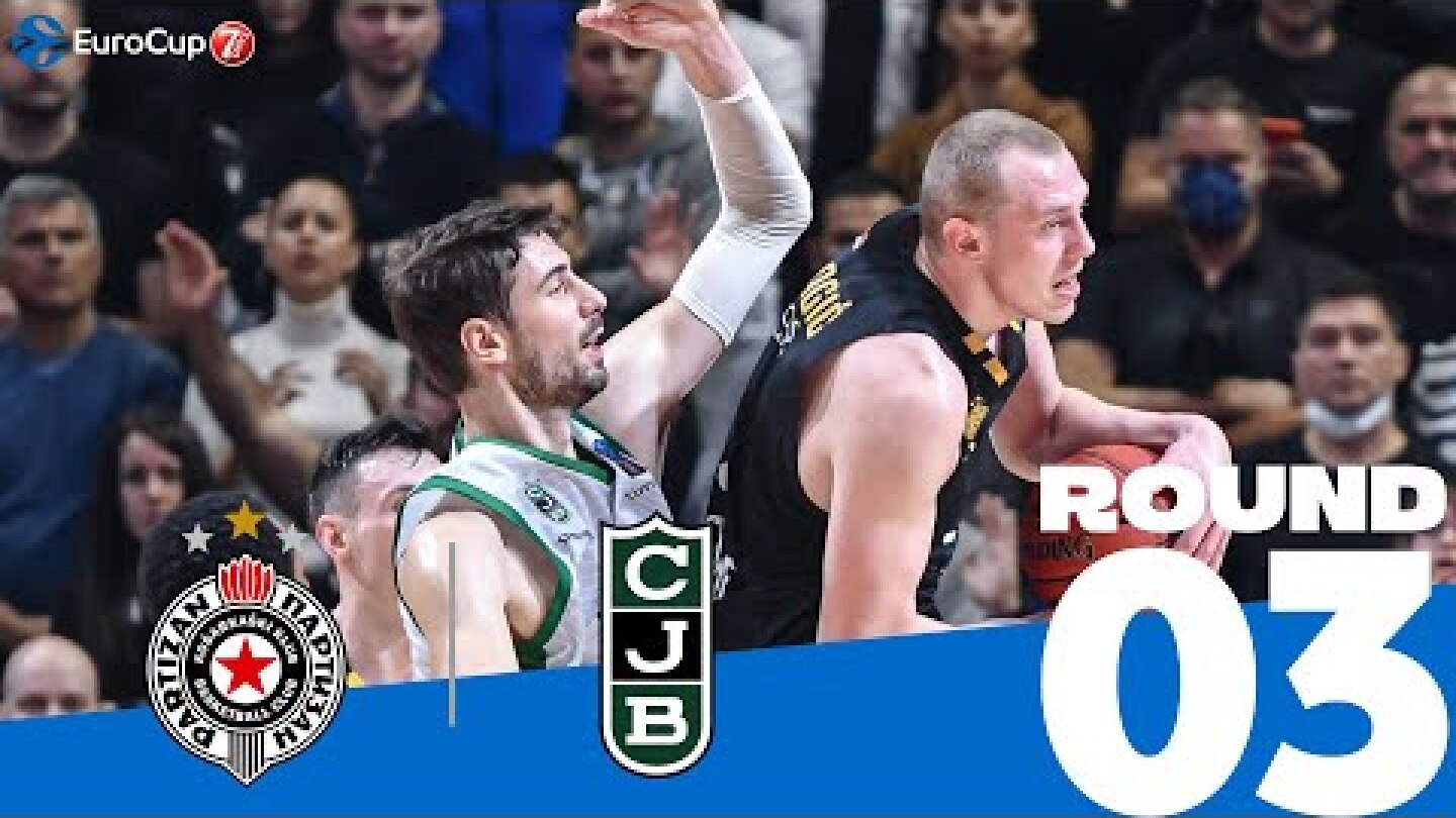 Punter’s heroics lift Partizan in thriller! | Round 3, Highlights | 7DAYS EuroCup