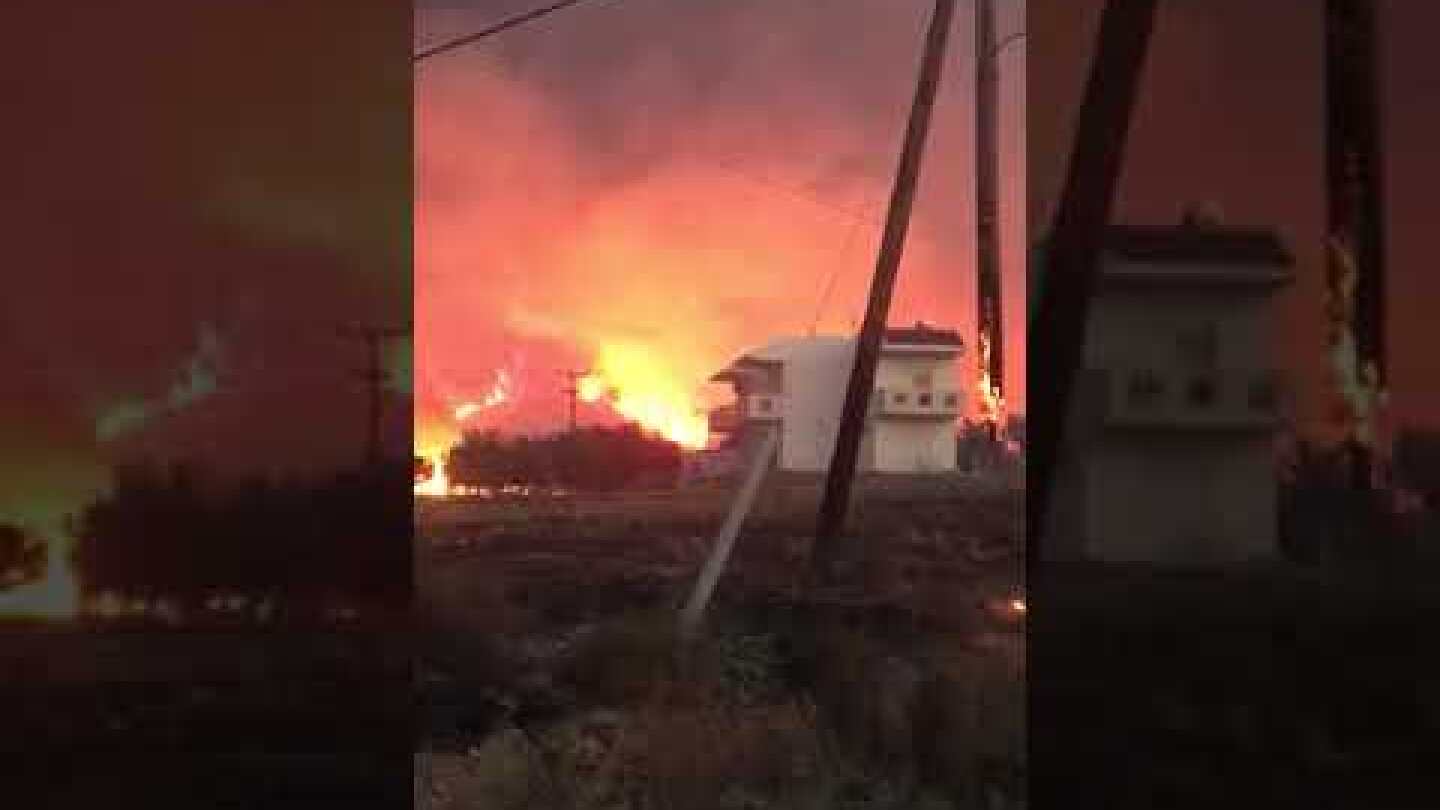 Φωτιά στη Ρόδο: Κόλαση φωτιάς στο Κιοτάρι