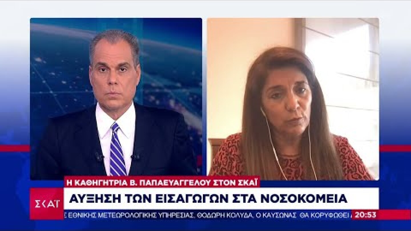 Η καθηγήτρια Β. Παπαευαγγέλου στον ΣΚΑΪ | Βραδινό δελτίο | 30/07/2021