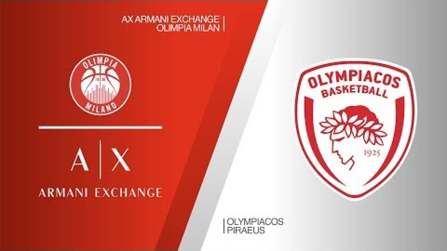 AX Armani Exchange Olimpia Milan - Olympiacos Piraeus Highlights | EuroLeague RS Round 26